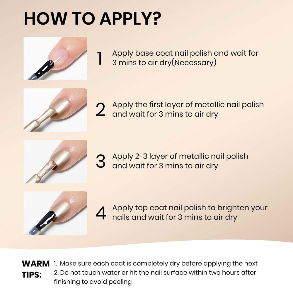 Oil-based formula seen maintaining smooth wear on nails with SUPWEE polish