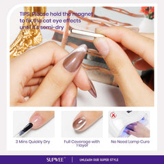 SUPWEE magnetic nail polish magnet tool for precise cat-eye effect
