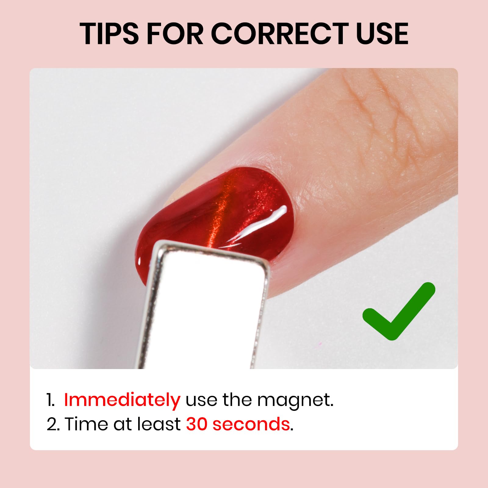SUPWEE Magnetic wand for cat-eye effect enables easy application