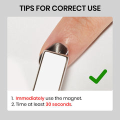 SUPWEE magnetic stick demonstrates cat-eye effect for eye-catching nail art at home