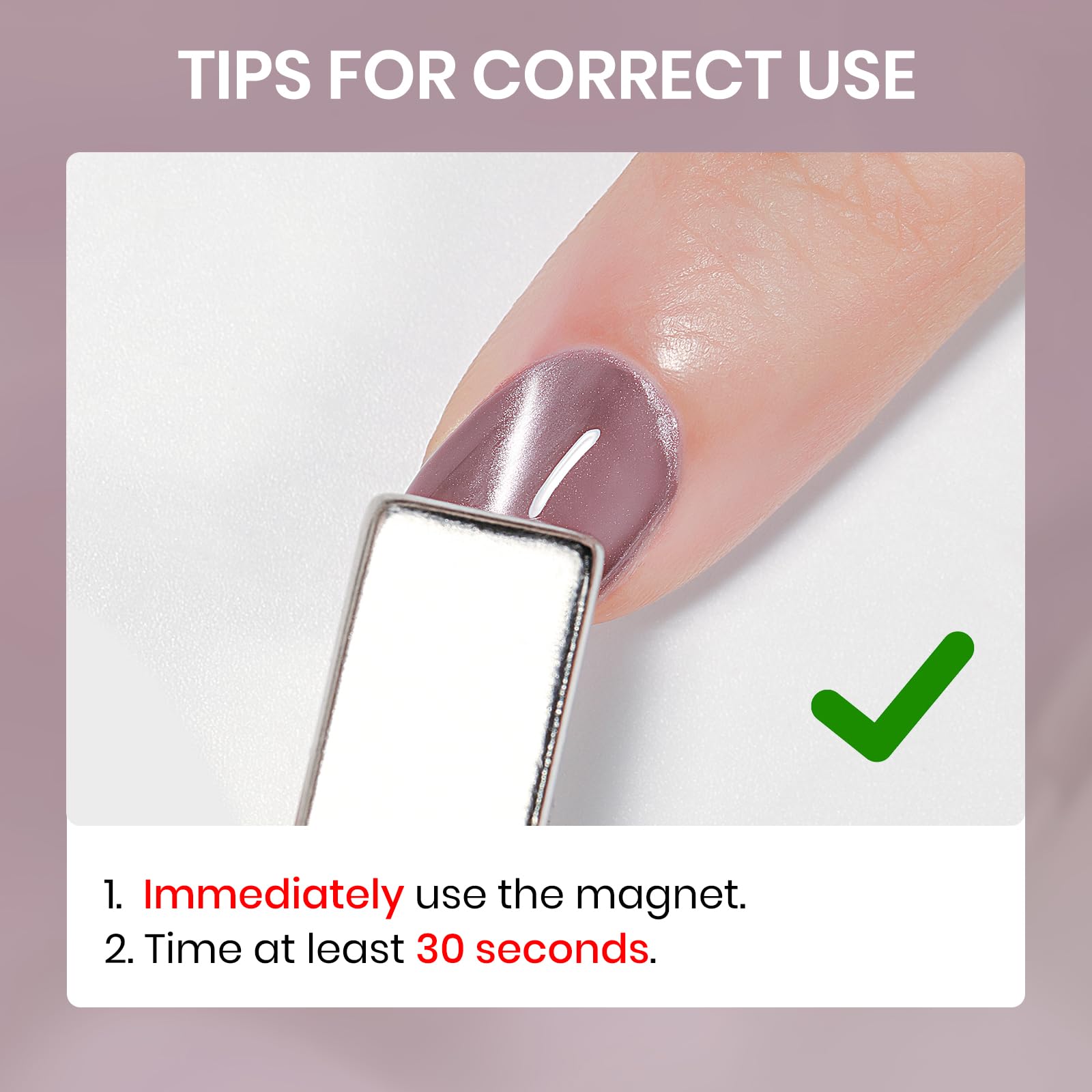 SUPWEE magnetic stick demonstrates varied cat-eye patterns for at-home use.