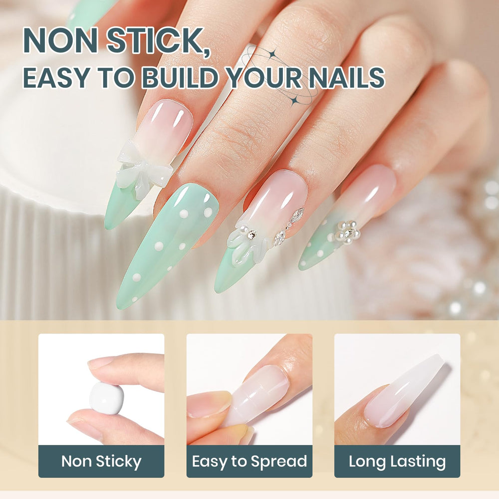 SUPWEE 24PCS Nail Extend Mold for patterns and 3D designs.