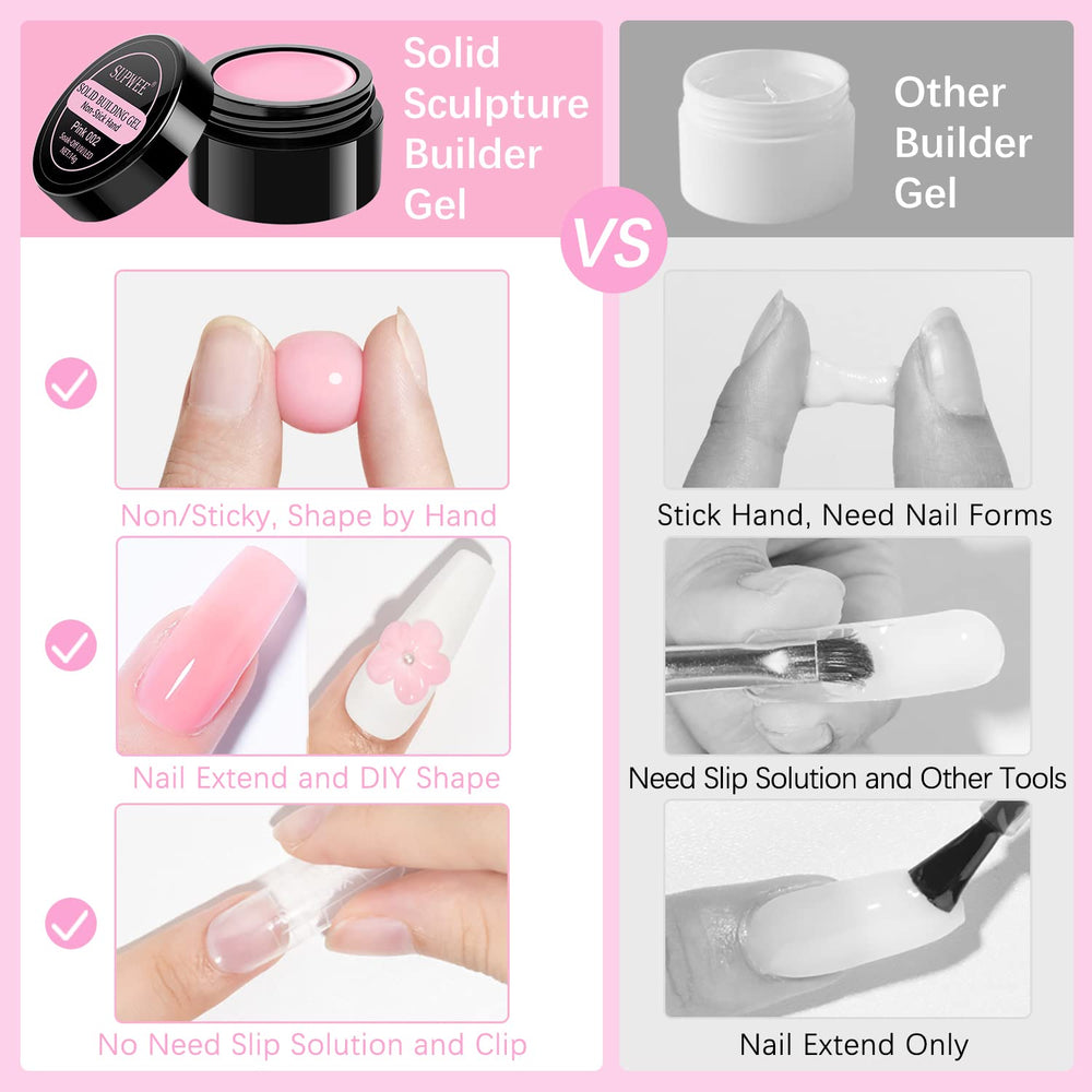 SUPWEE nail extend mold 36pcs for creating extensions and decorations.