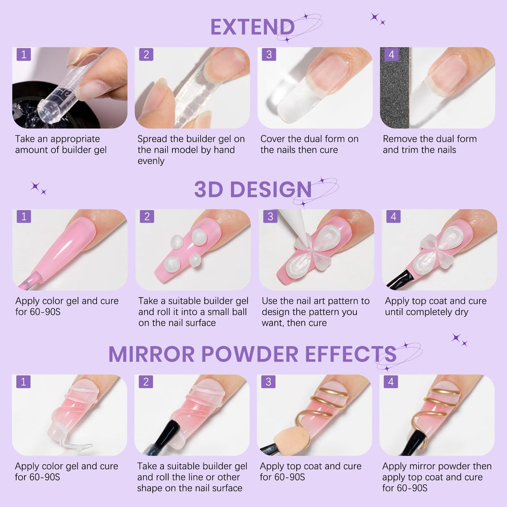 SUPWEE nail file included to refine and finish nails