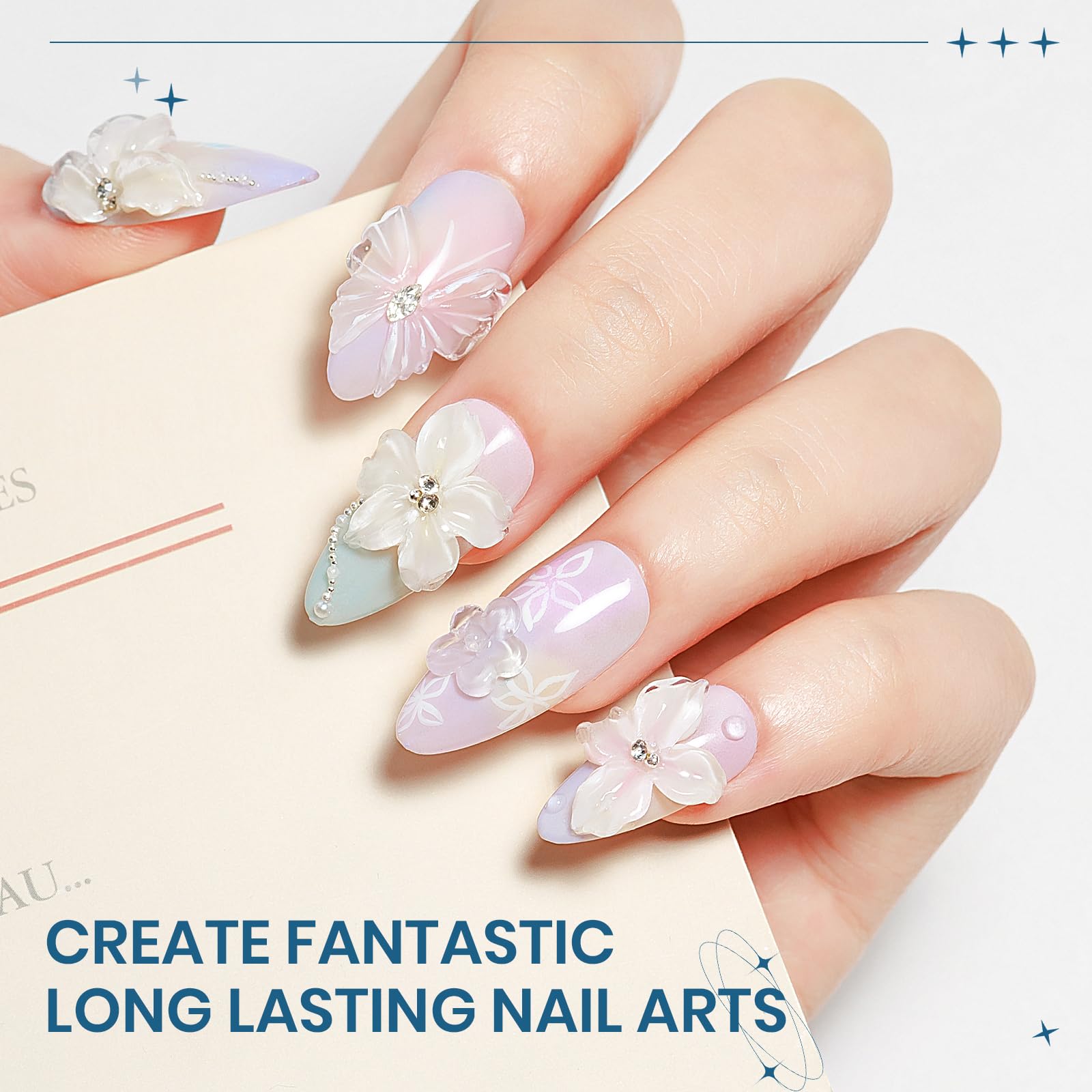 Supwee nail files included for smooth shaping and prep before gel application.