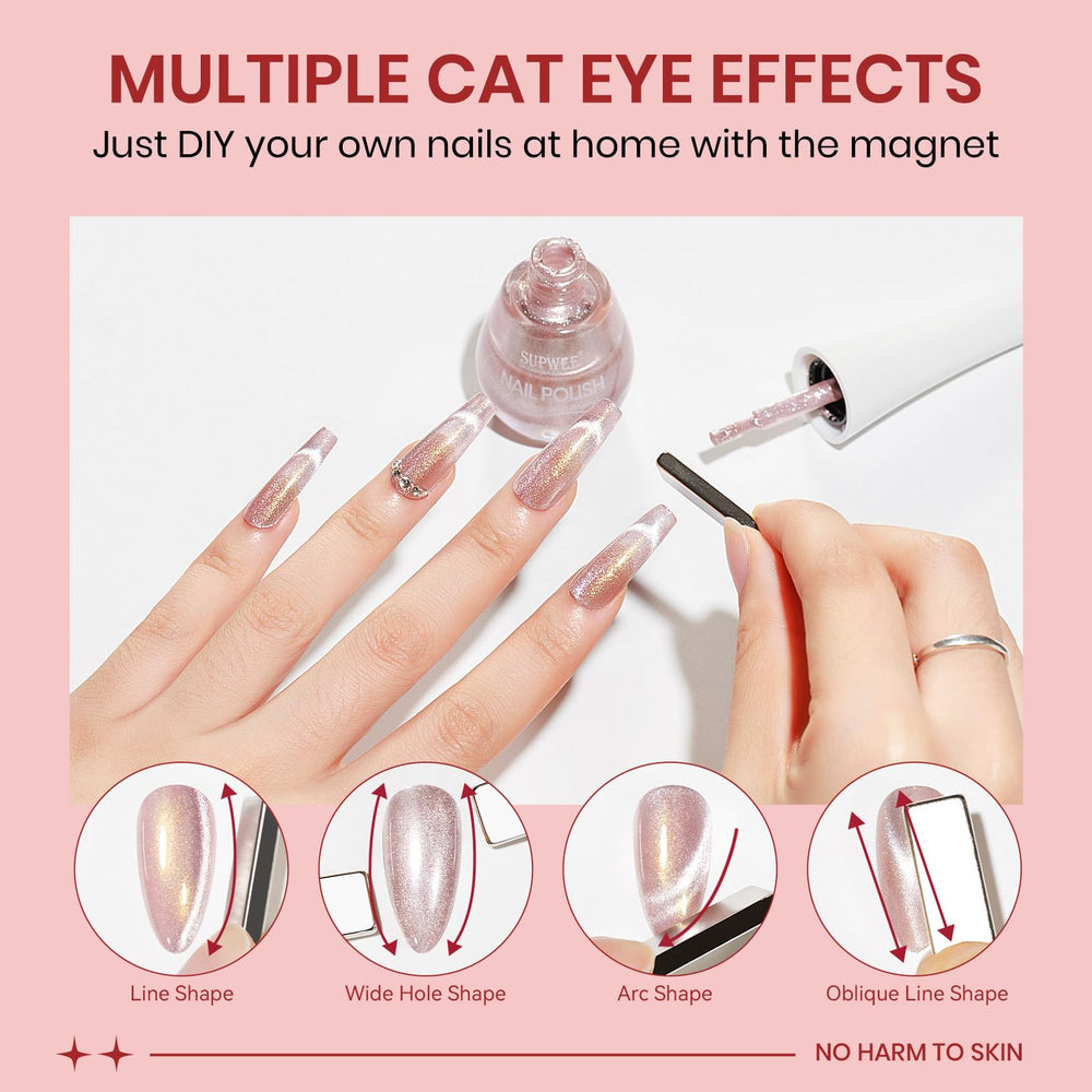 SUPWEE nail polish bottle applying close-up ready