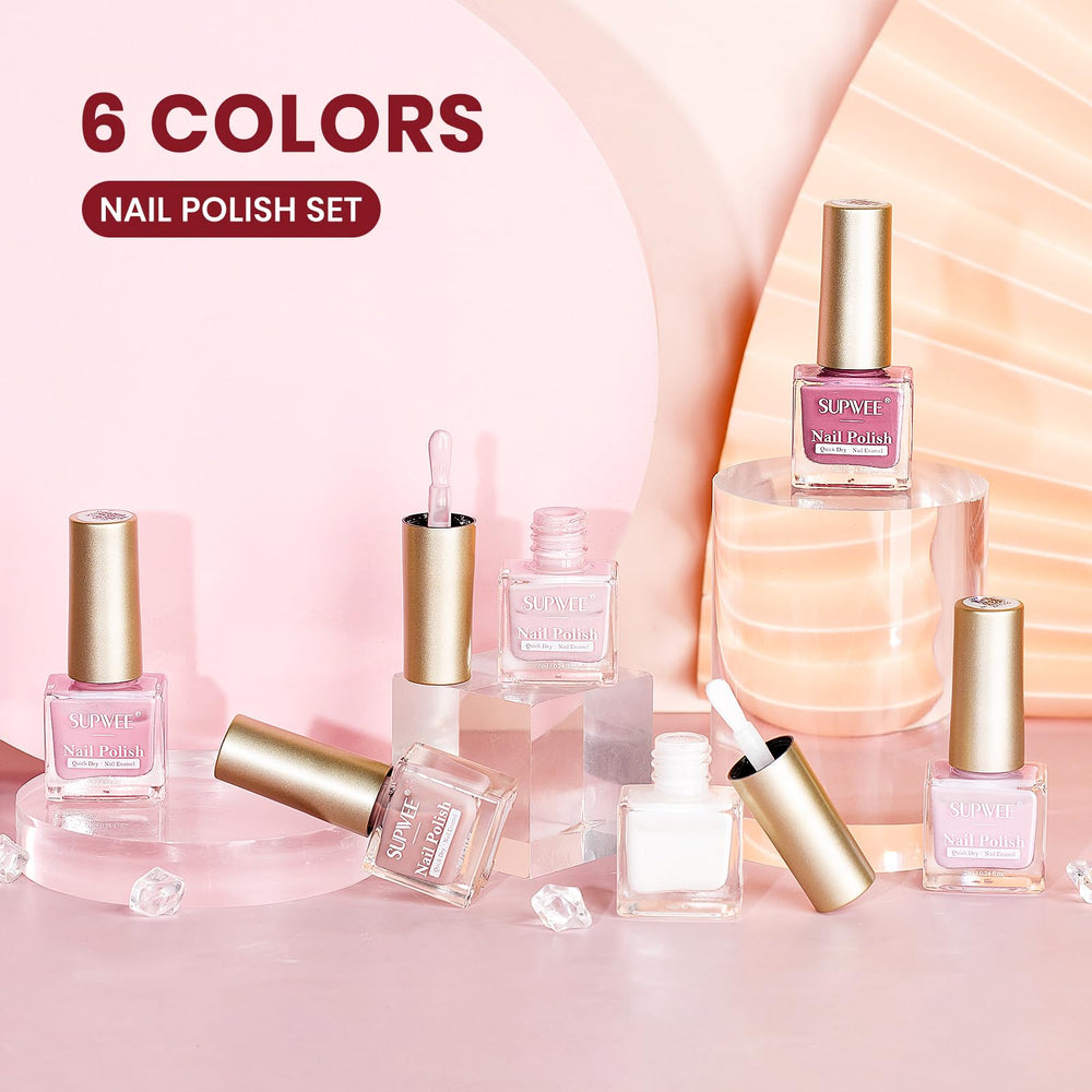 Supwee Nail polish bottle ready for easy DIY manicure.
