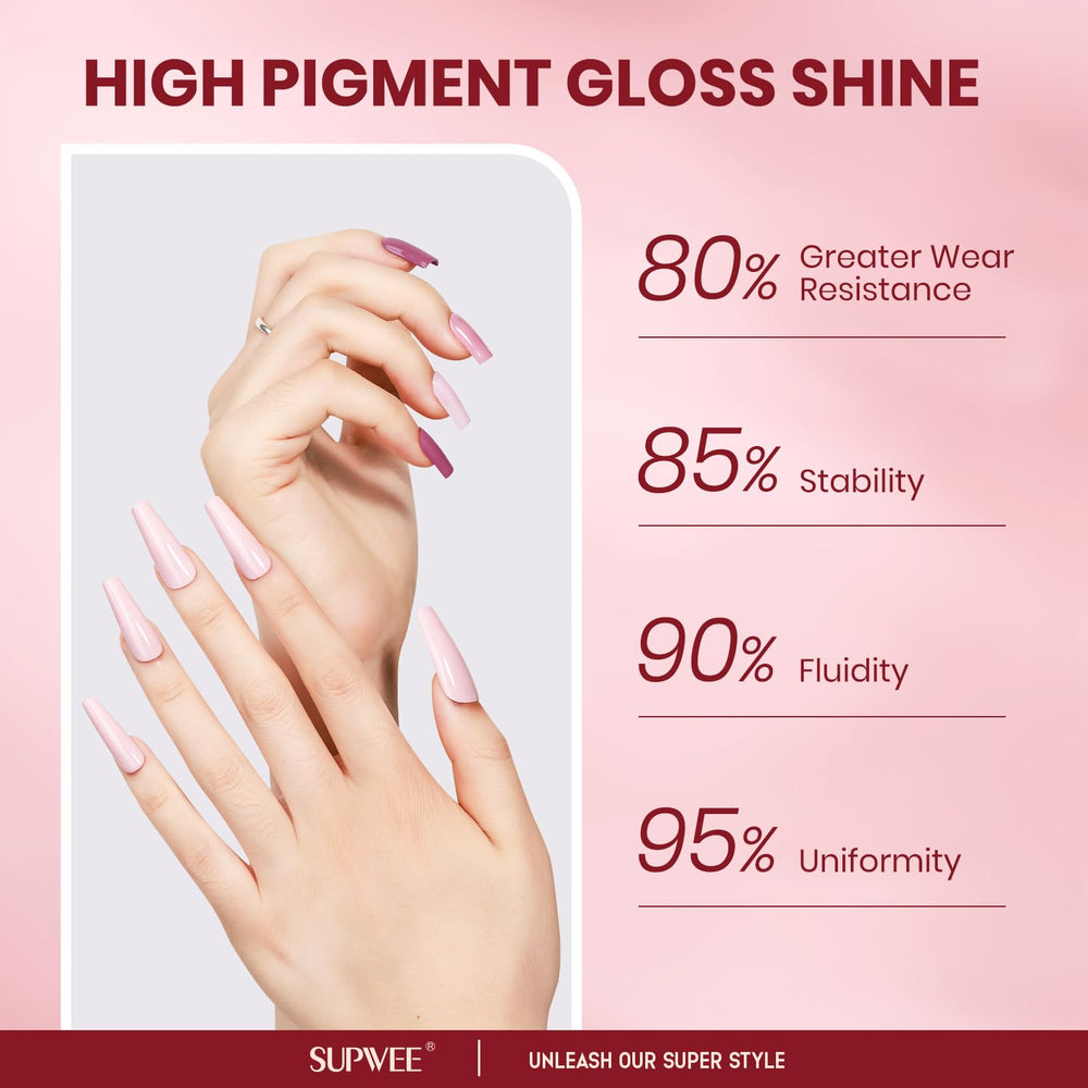 Supwee Quick-dry bottle shows fast, smudge-free results.