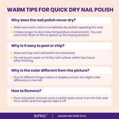 SUPWEE Nude Quick Dry brush-stroke demonstrates even coverage with 1–2 coats.