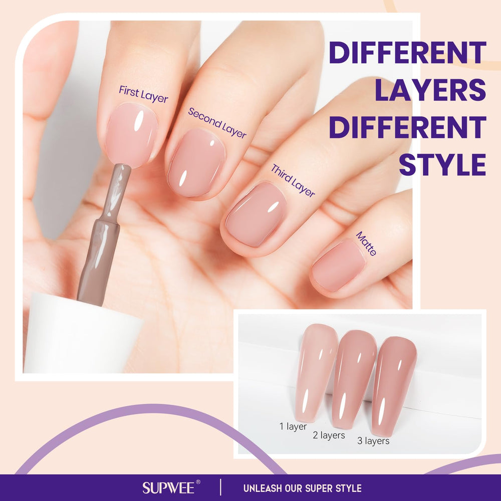 SUPWEE Nude Quick Dry nail-application delivers smooth at-home salon-like results.