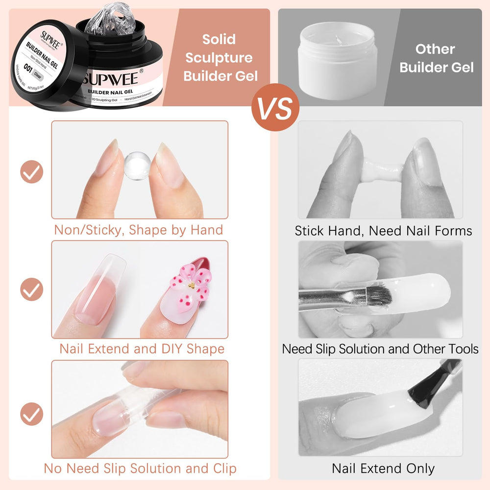 SUPWEE salon-quality results at home with professional-grade builder gel