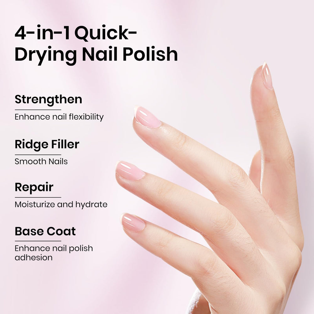 Two coats air-drying in 2-4 minutes under natural light