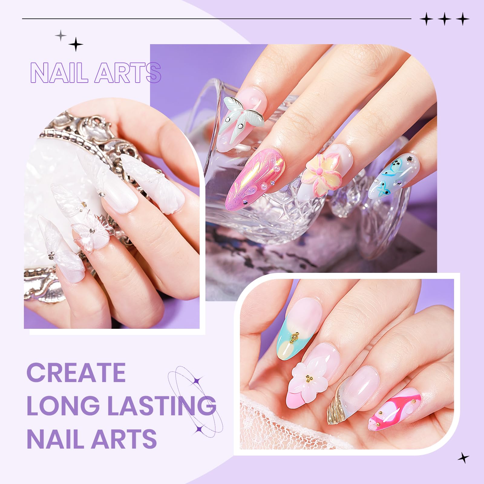 SUPWEE silver chrome powder for metallic nail accents