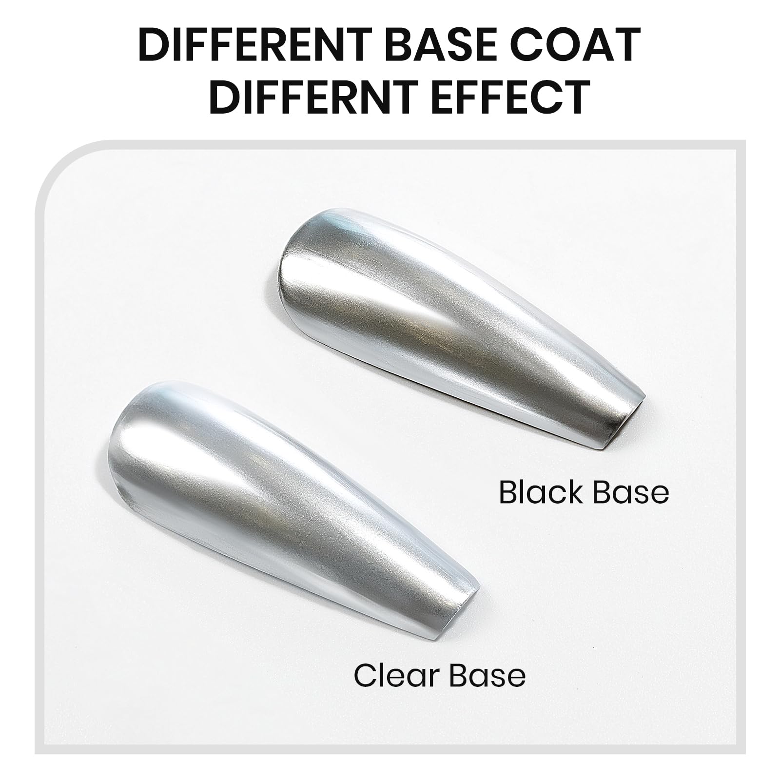 SUPWEE Silver Mirror Nail Polish brush provides smooth, even coverage for a flawless look.