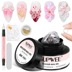 SUPWEE Solid Builder Gel Clear 60g for smooth 3D sculpting and long extensions
