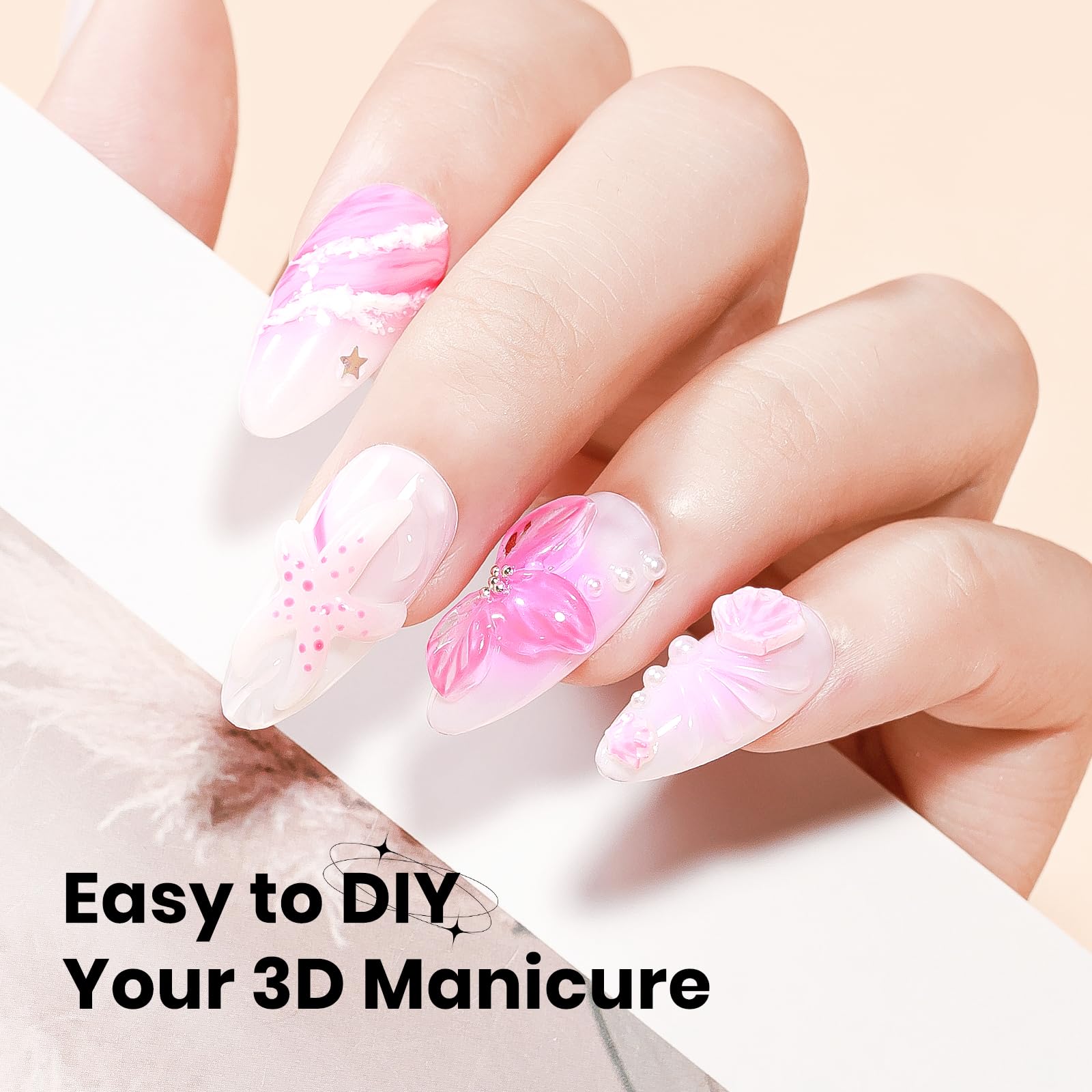 SUPWEE solid builder gel for carving, extending, and decorating nails