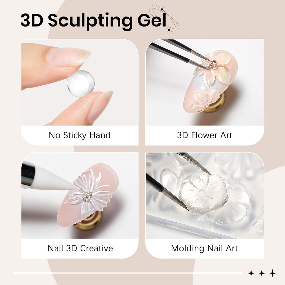 SUPWEE solid hard gel texture provides stable sculpting results.