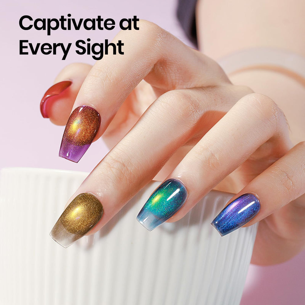 Supwee kit includes magnet to help achieve consistent cat-eye results.