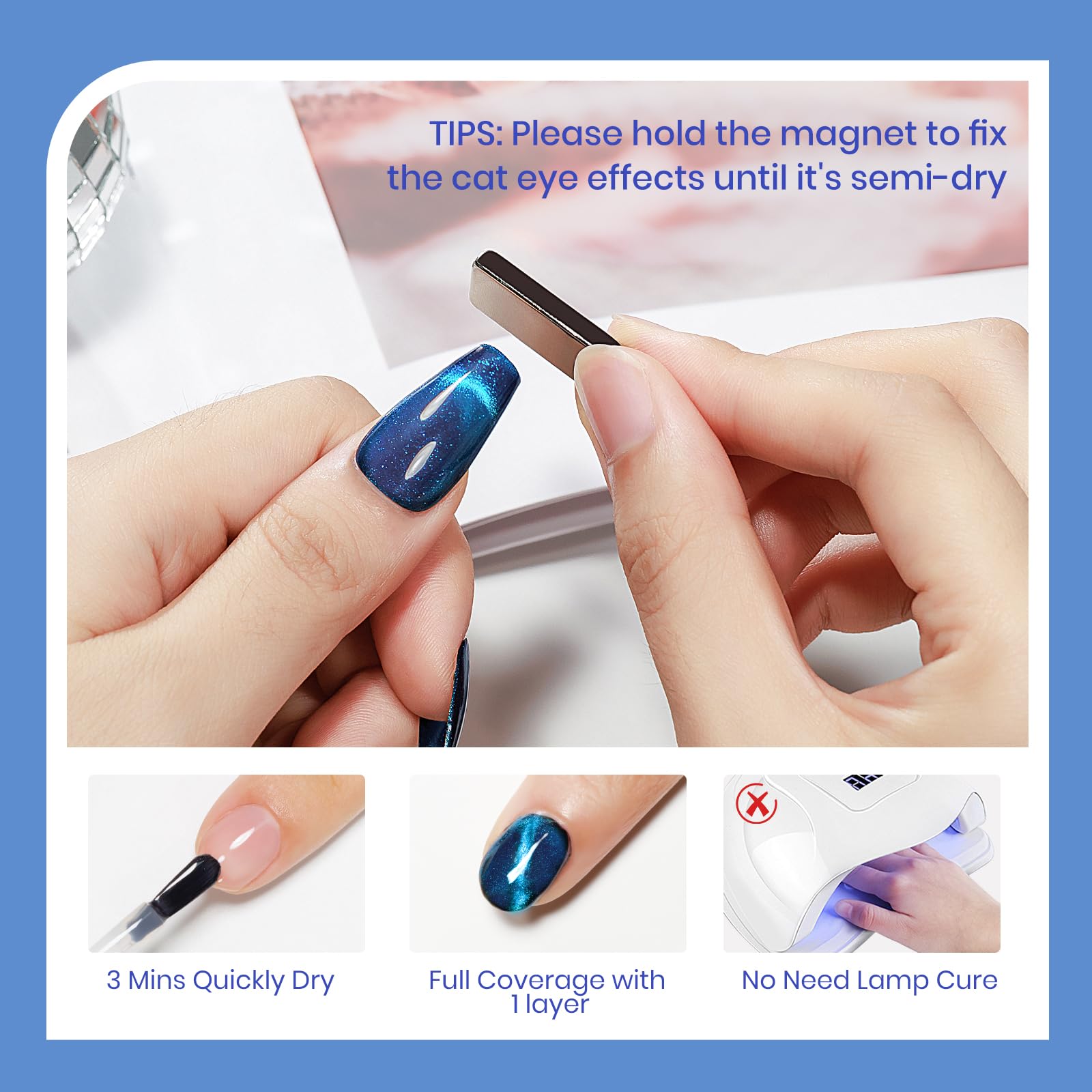 SUPWEE Wide Magnetic Stick aids precise cat-eye look and control.