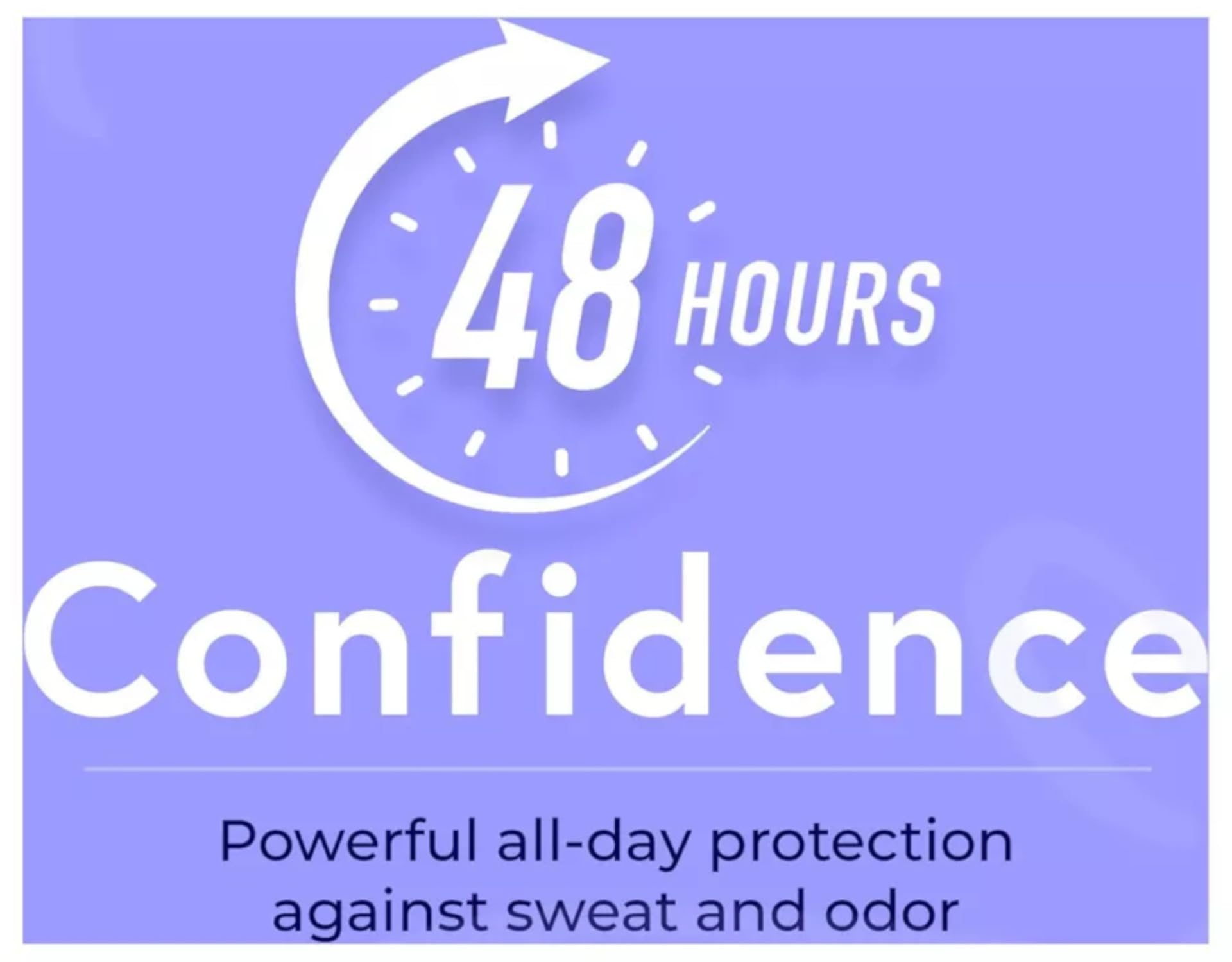 Sure solid deodorant quick-dry finish reduces residue during use.