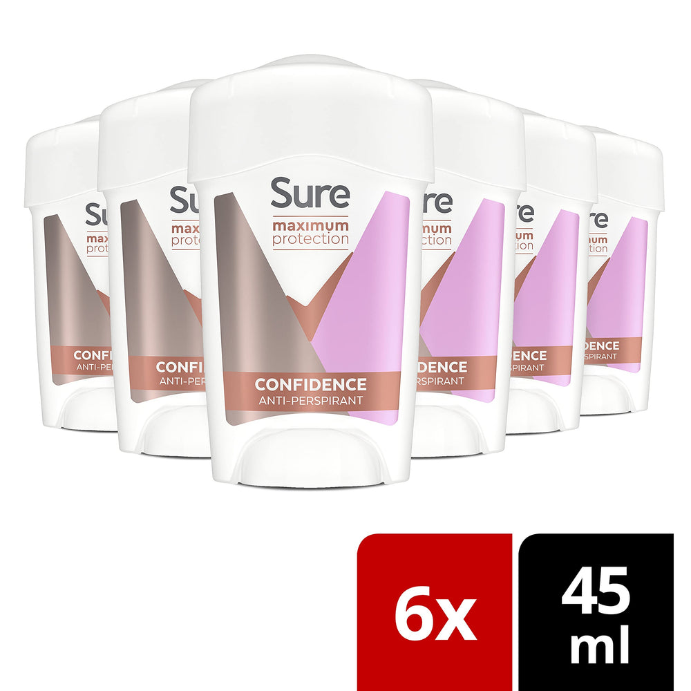 Sure Women maximum protection cream-stick applying a smooth glide.