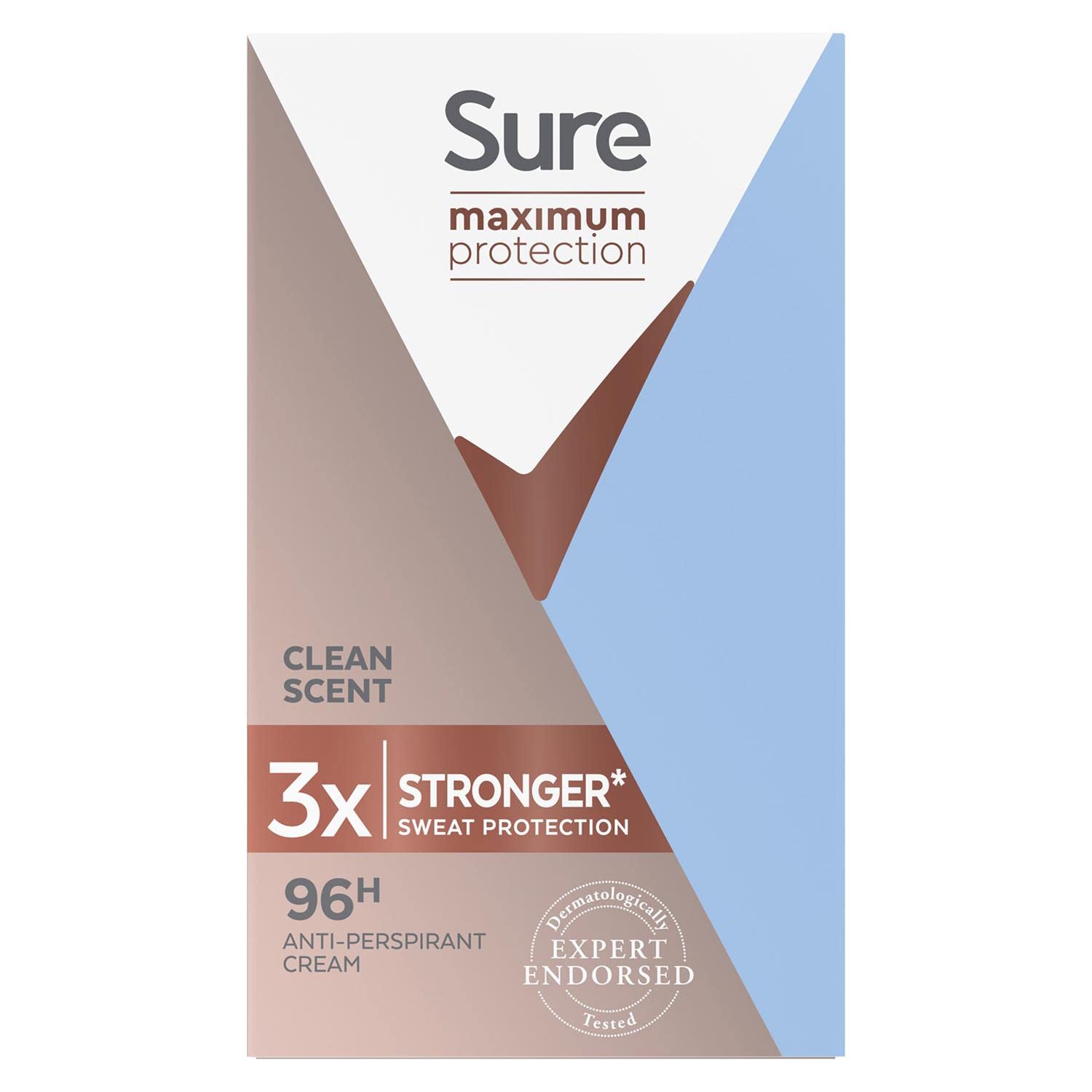 Sure Women 3-pack side view emphasizes convenient multi-pack packaging.