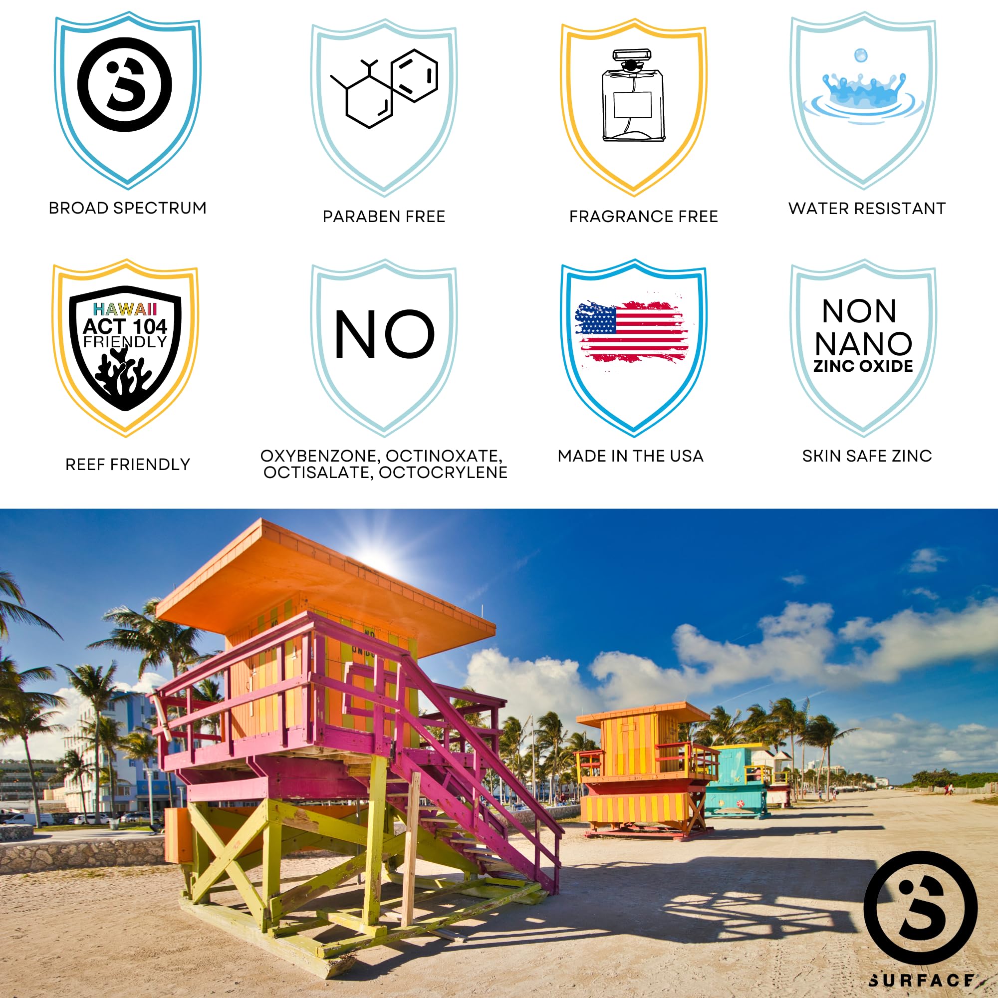 Surface Dry Touch sunscreen reef-friendly formula protecting reefs and skin