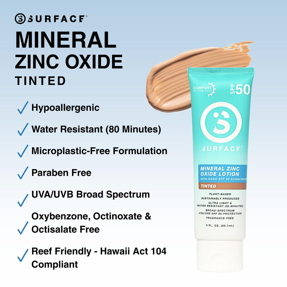 Surface Sun Systems lightweight tinted sunscreen texture for breathability