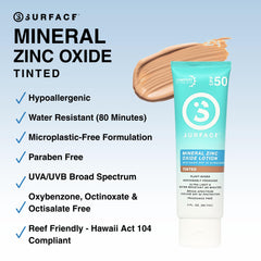 Surface Sun Systems lightweight tinted sunscreen texture for breathability