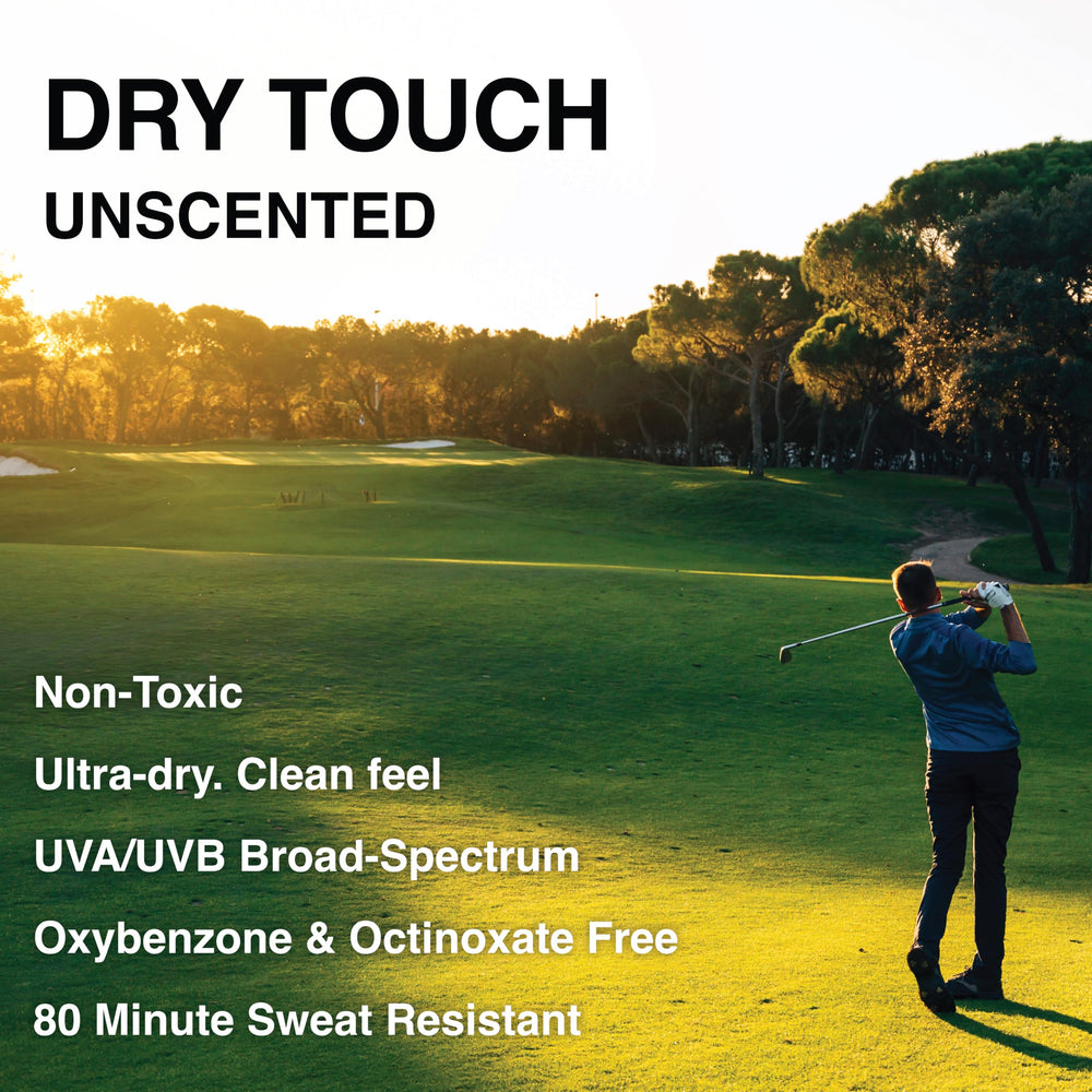 Shoulder and back spray application demonstrates easy full-body coverage