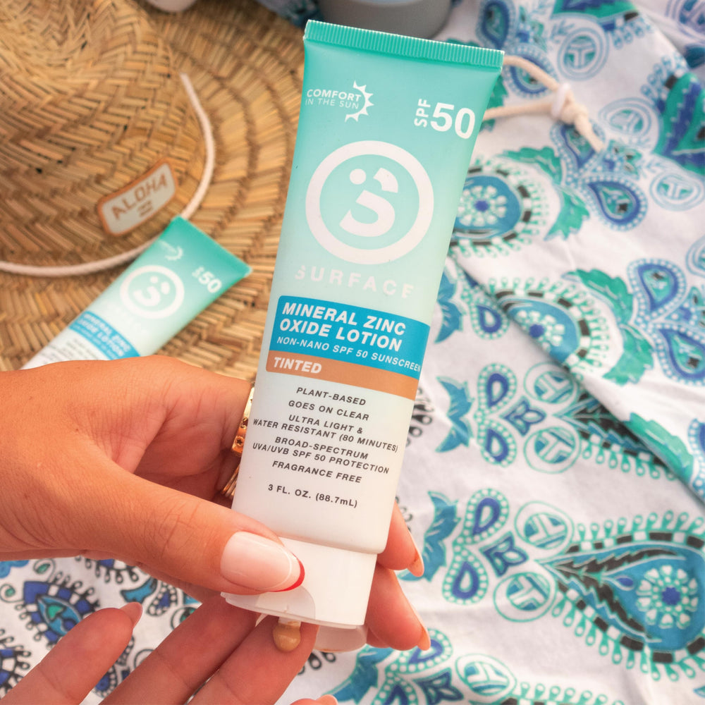 Surface Sun Systems travel-size 3oz packaging for daily routines