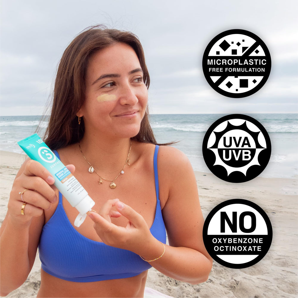 Surface Sun Systems tinted zinc oxide lotion with sheer coverage