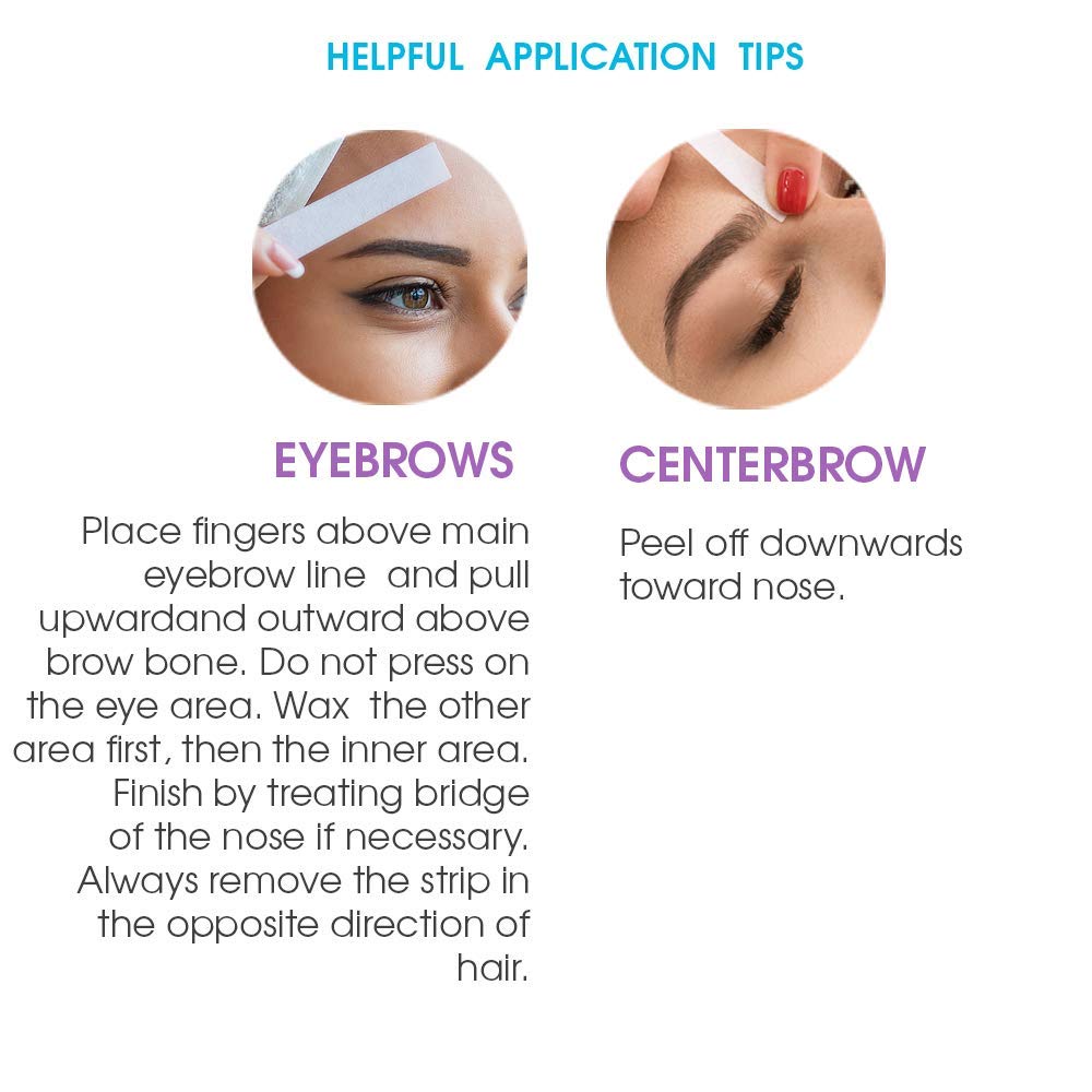 Surgiwax Brow Shapers easy peel-off action for mess-free removal.