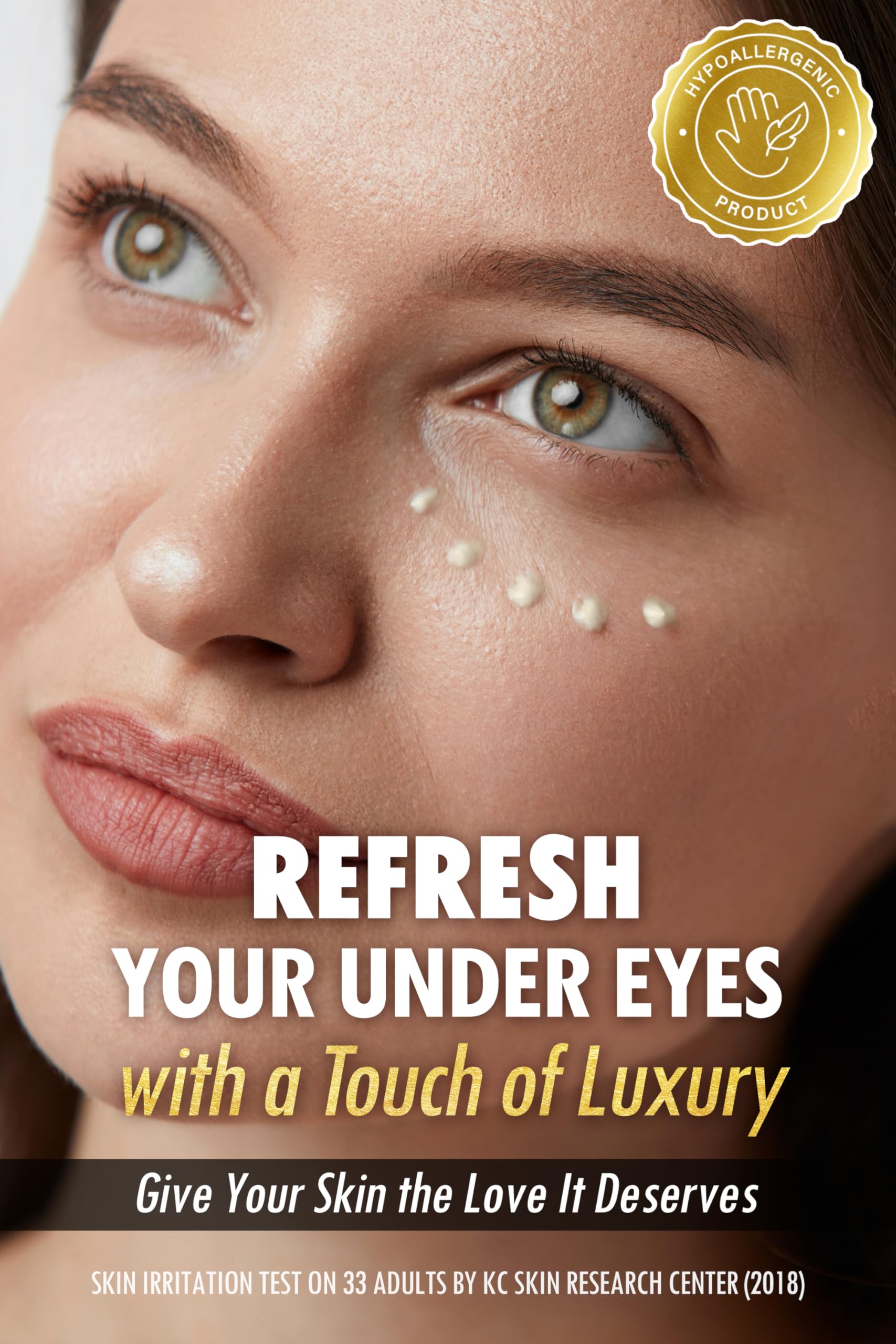 SUR.MEDIC+ 24K Gold Perfection bottle pour shows easy, quick application.