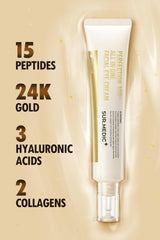 SUR.MEDIC+ 24K Gold Perfection texture swatch demonstrates rich, even coverage.