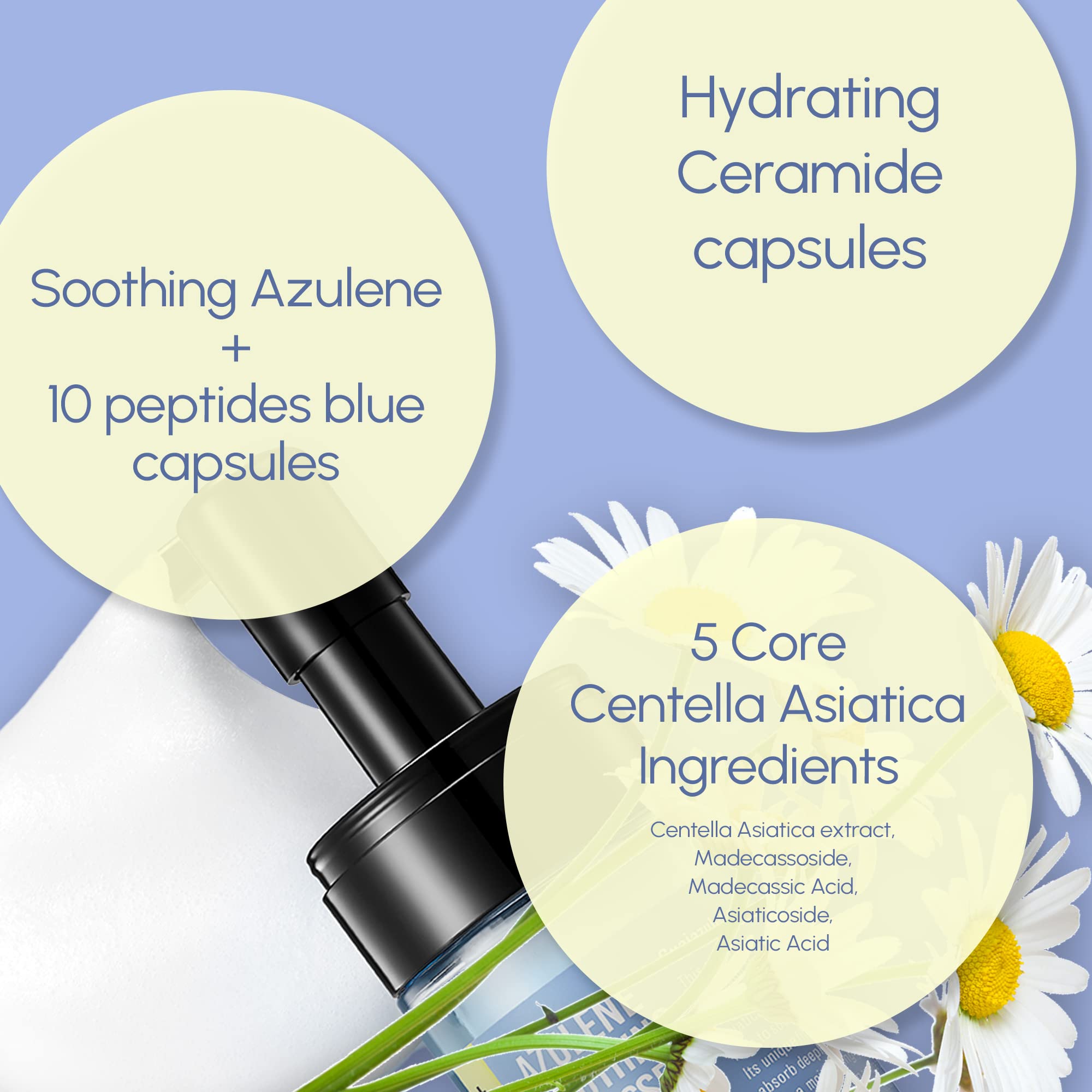 Packaging shows Guiazulene and ceramides on SUR.MEDIC+ Azulene Toner