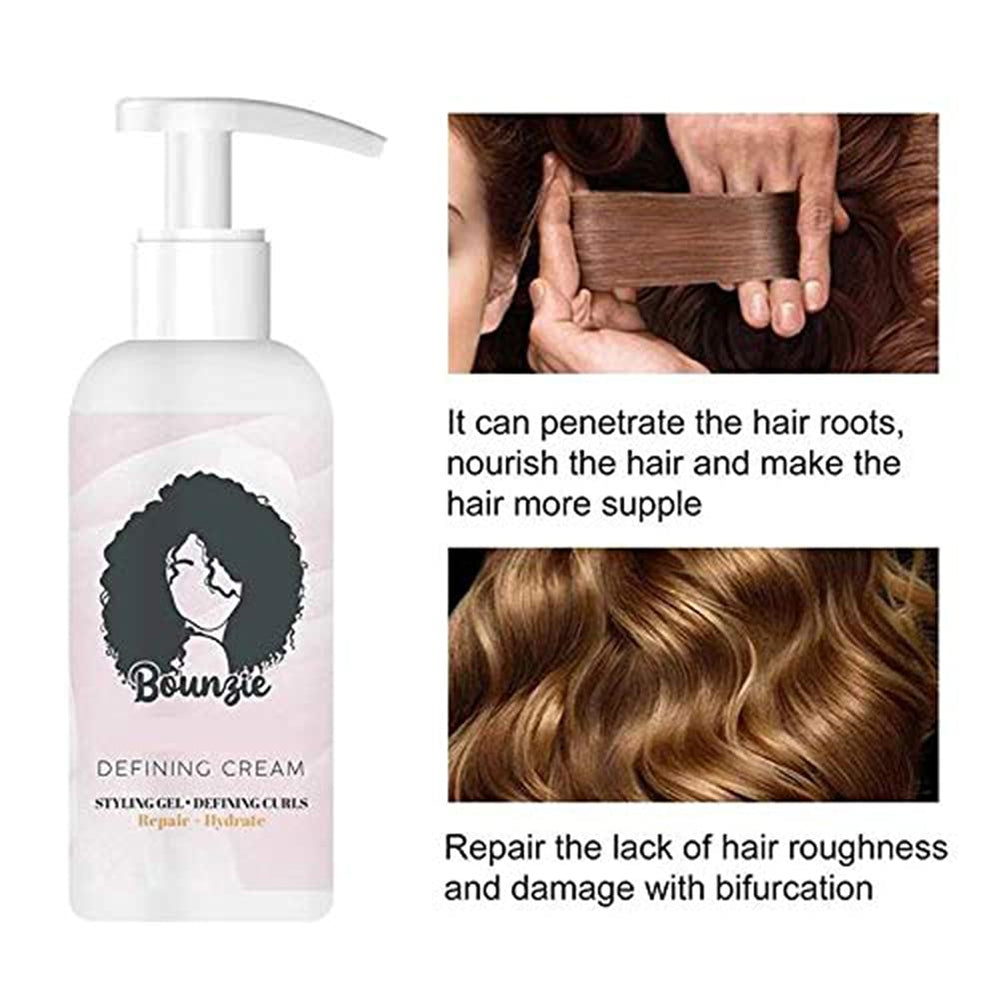 SURORAIN Curls Boost Cream applied on dry hair to revive texture.