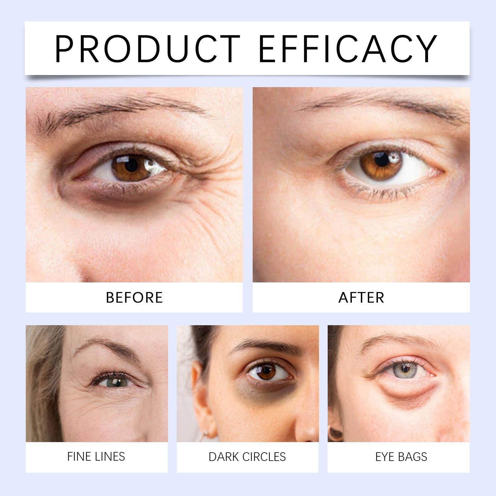 SURORAIN rich texture provides moisturization and a smooth finish around the eyes.