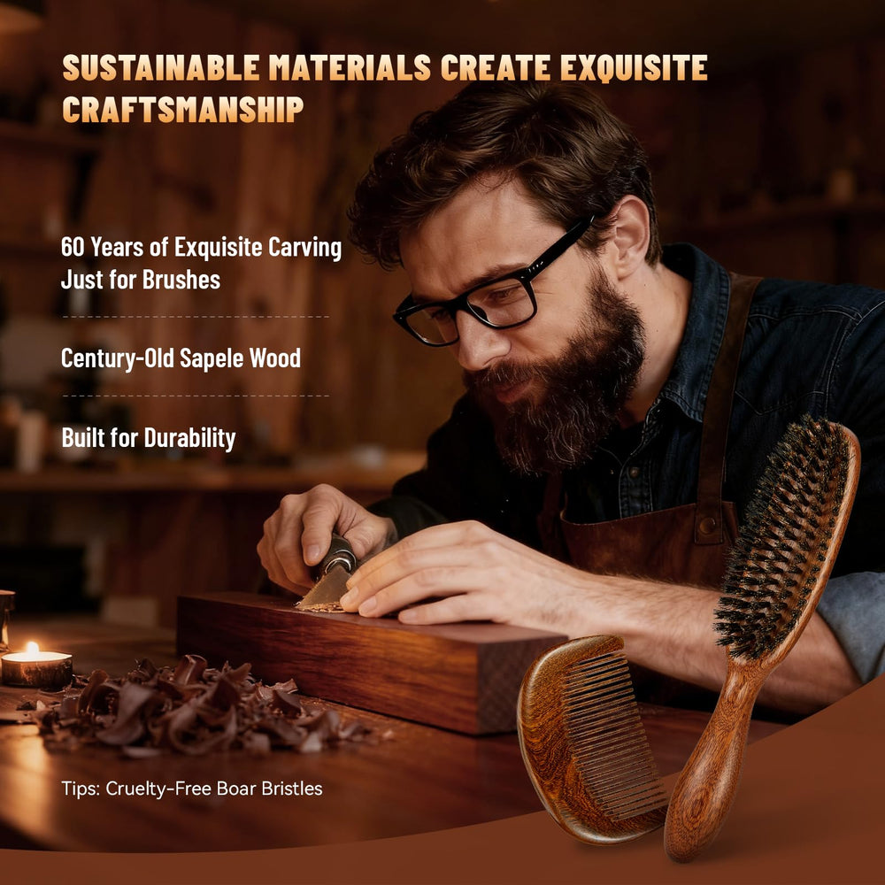 Suroseate in-use hair and beard grooming for detangling