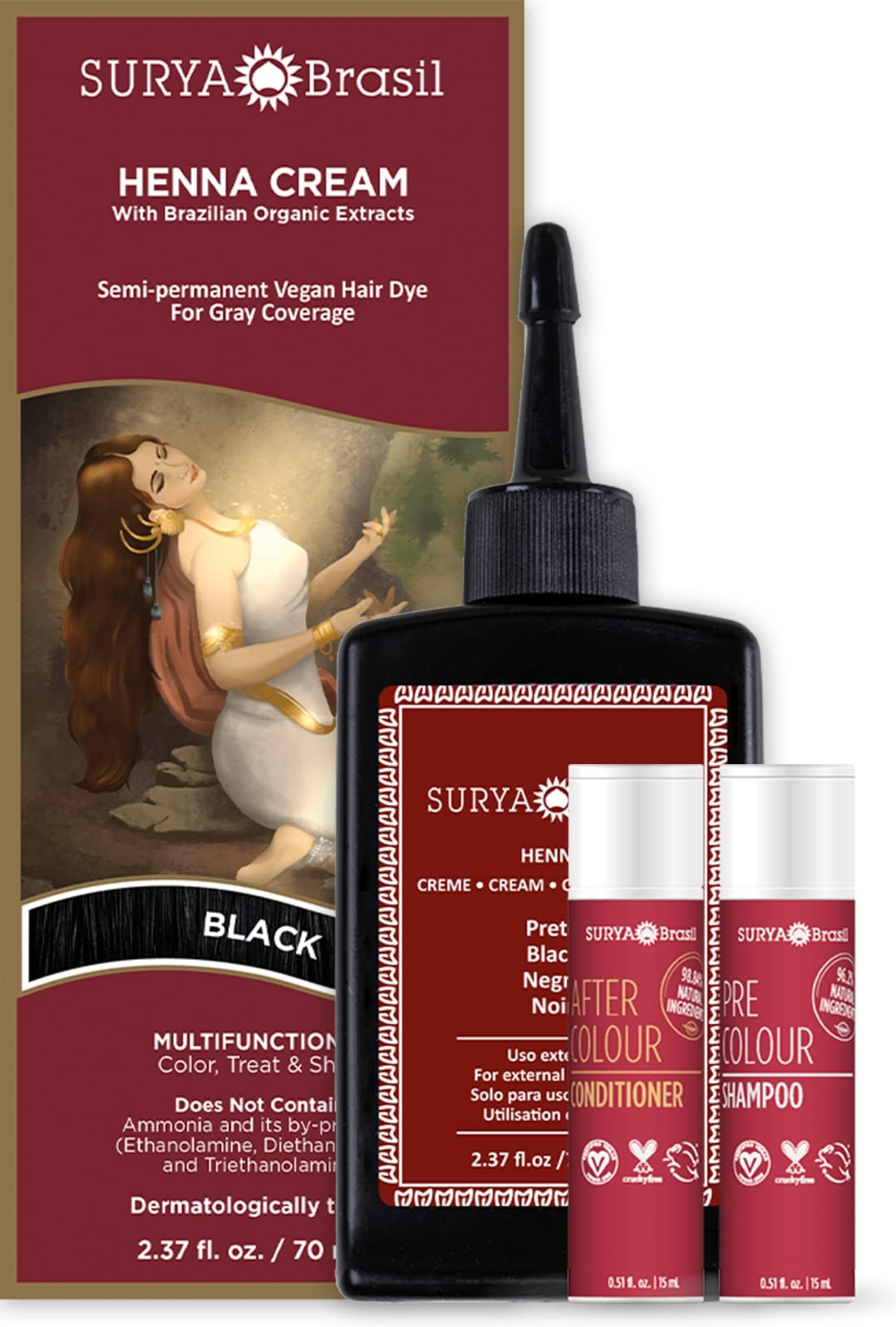 Surya Brasil Henna Cream foam texture suggests gentle, even color