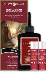 Surya Brasil Henna Cream foam texture suggests gentle, even color