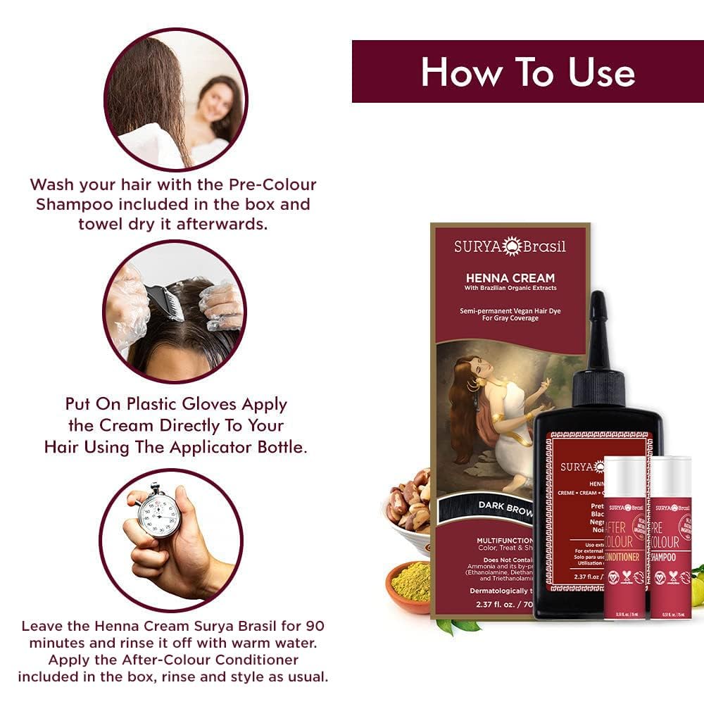 Surya Brasil Henna Cream packaging and label reflect eco-friendly formulation