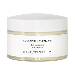 Susanne Kaufmann Body Butter jar—rich, nourishing hydration for dry skin.