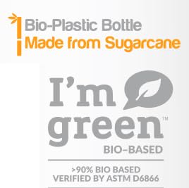 Keratin and oil symbols on Sustainable Glam Epic packaging.