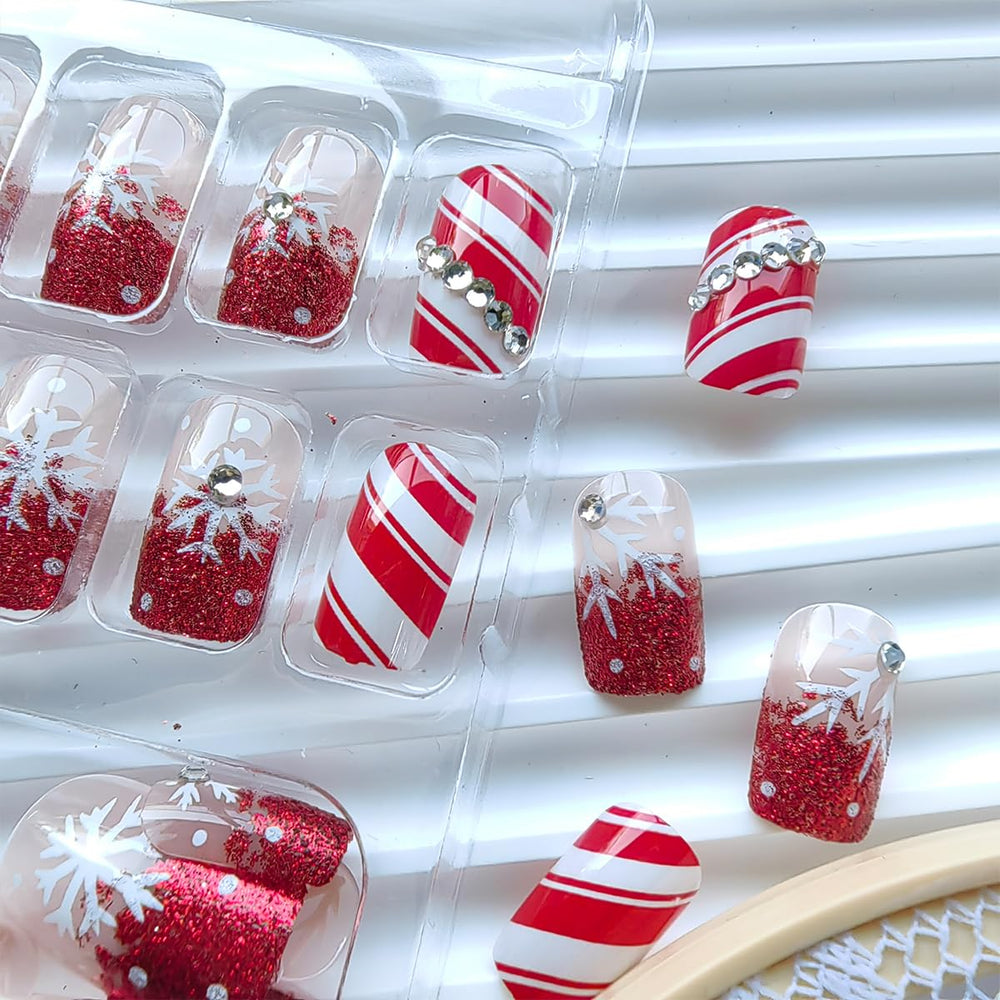 Sutaozhi includes 24 jelly glue stickers for secure wear and easy application.