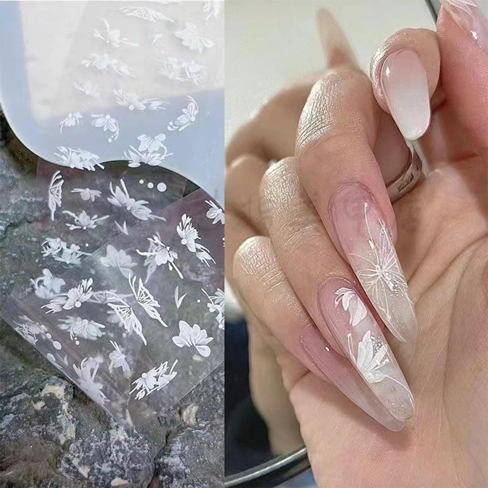Sutaozhi starry sky nail foil transfers add subtle shimmer