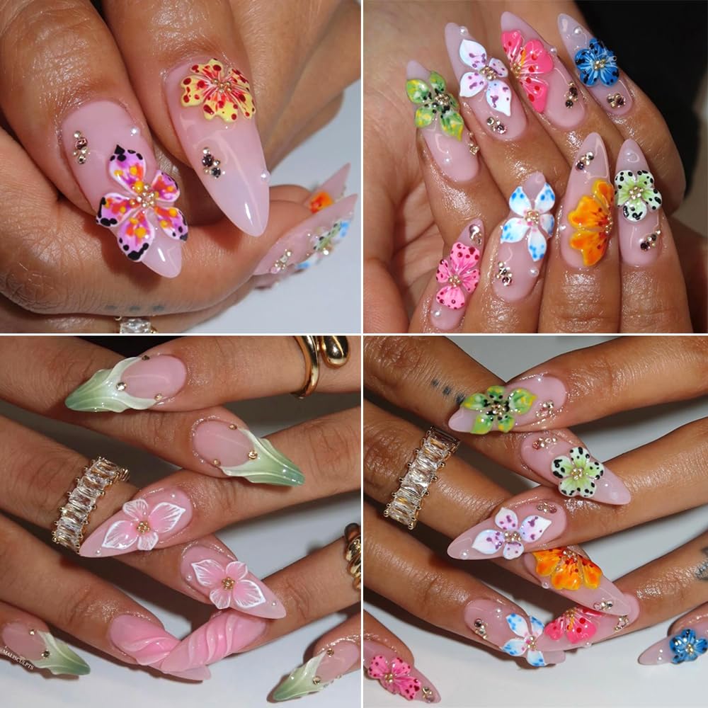 SUTOKAKA flower nail art carving template for precise 3D ornaments.