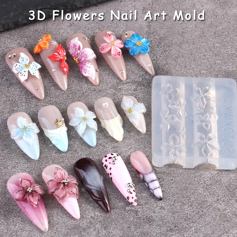 SUTOKAKA Hawaii hibiscus template adds tropical accents to nails.