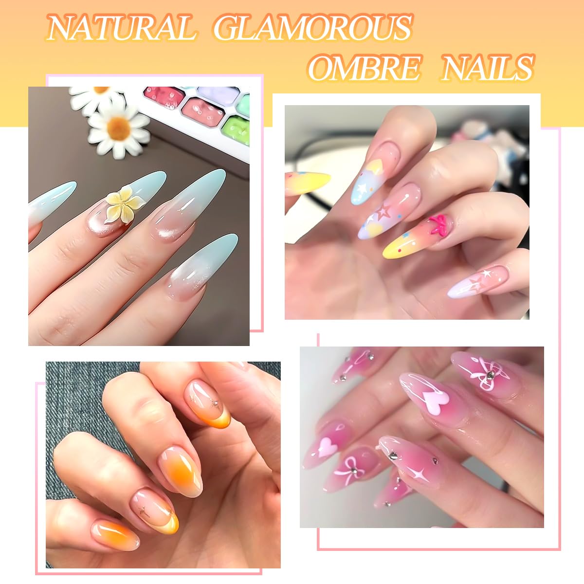 SUTOZMIWE gradient art tools help create professional-looking ombre nails.