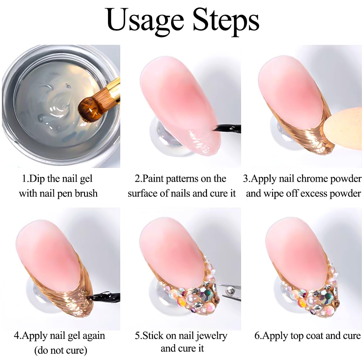 SUTOZMIWE rhinestones and glitter for versatile nail styling